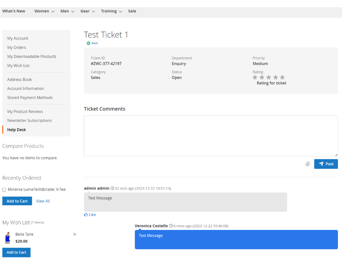 Help Desk Extension with AI integration 