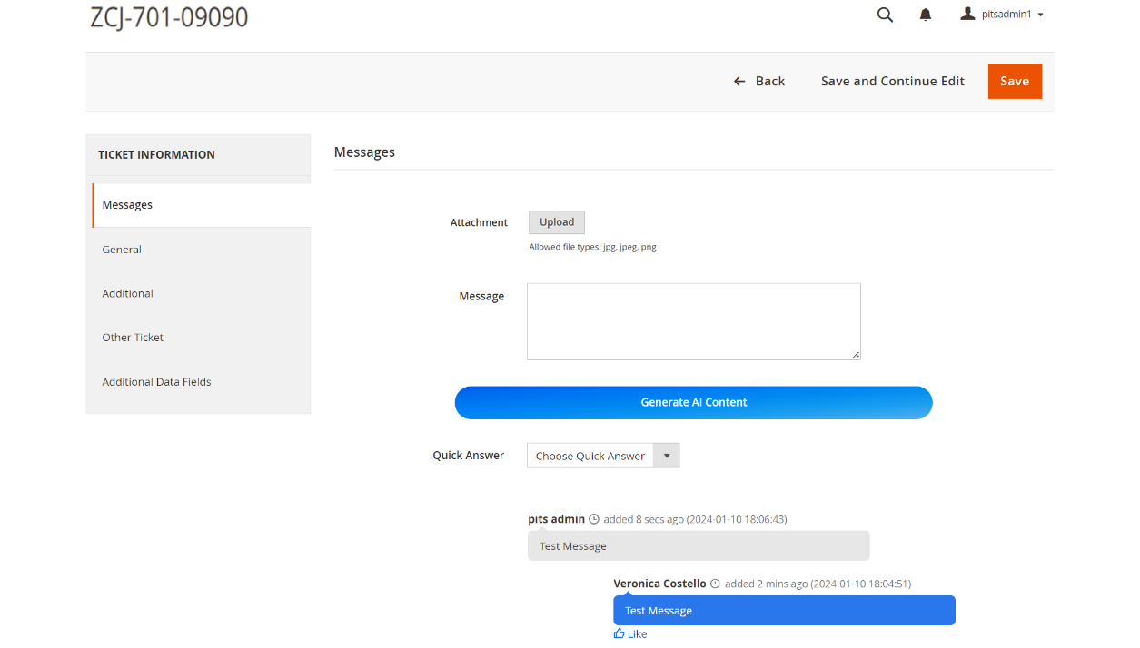 Help Desk Extension with AI integration 