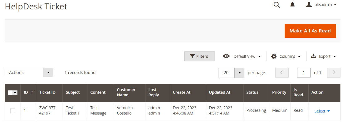 Help Desk Extension with AI integration 