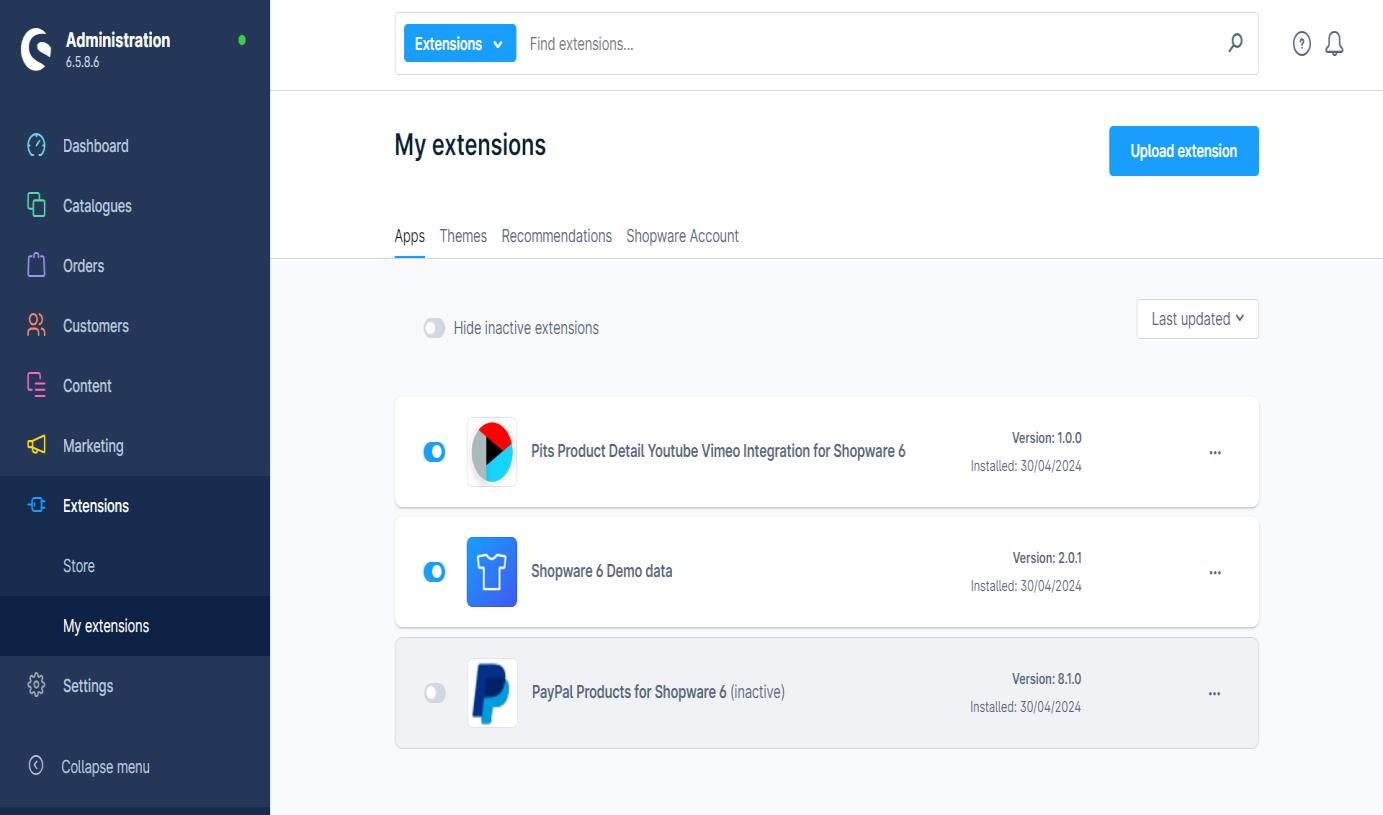 Product Detail YouTube/Vimeo Integration Plugin for Shopware 6