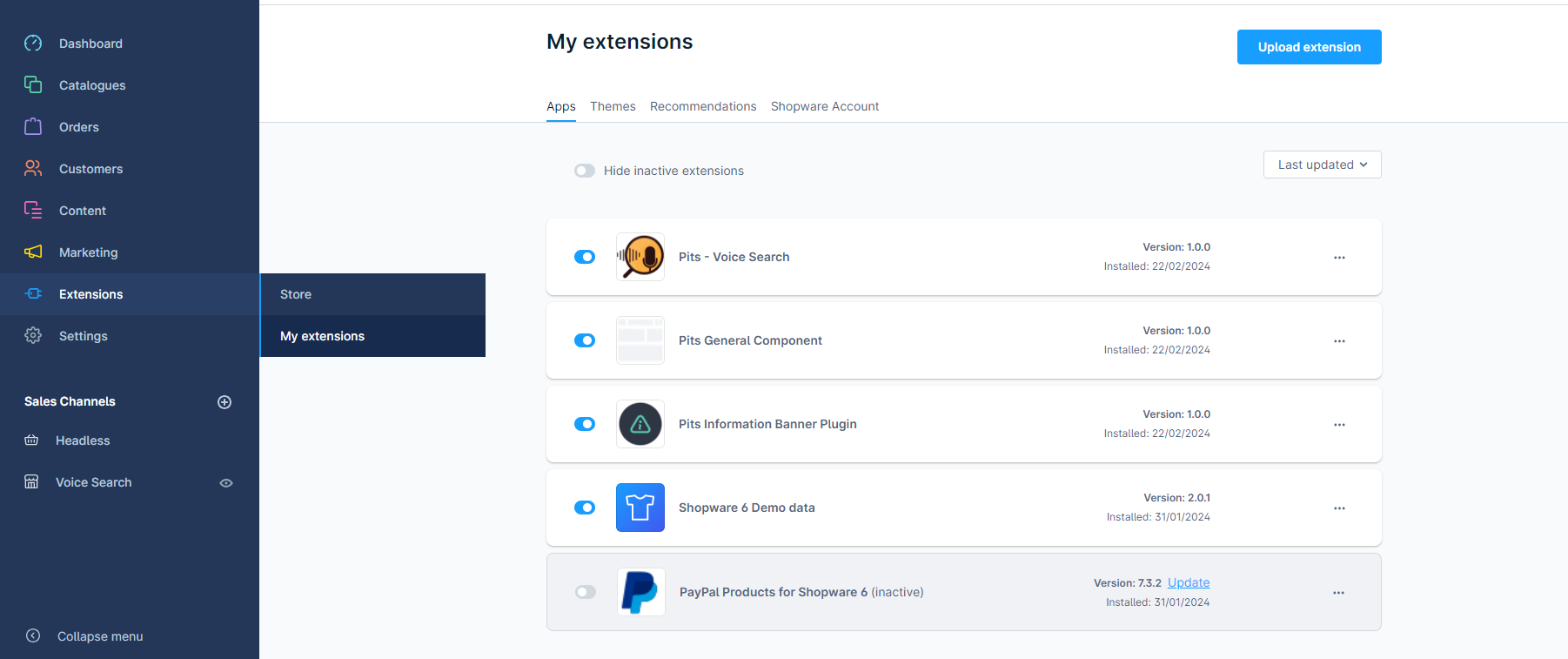 Voice Search Extension based on Speech recognition for  Shopware