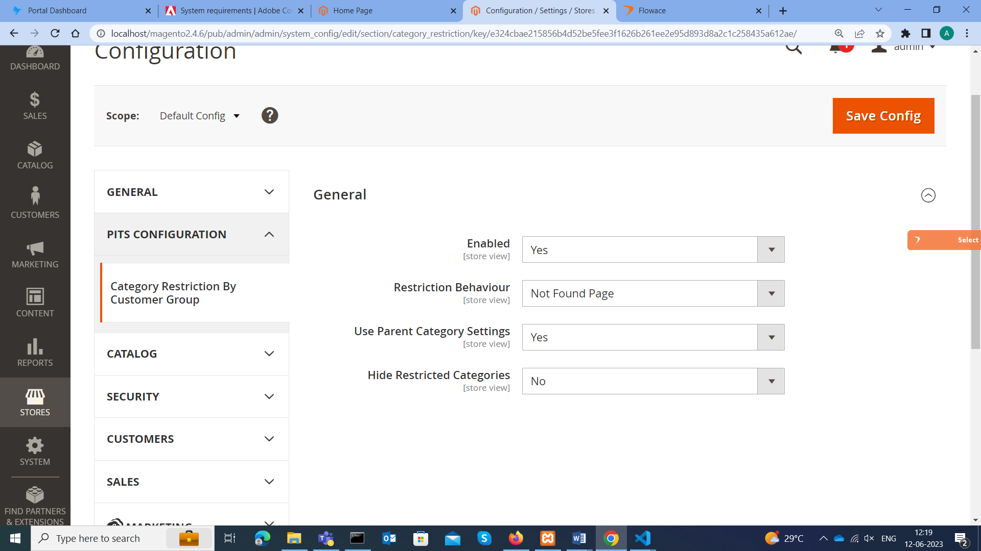 Category Restriction based on Customer Group Extension for Magento 2 