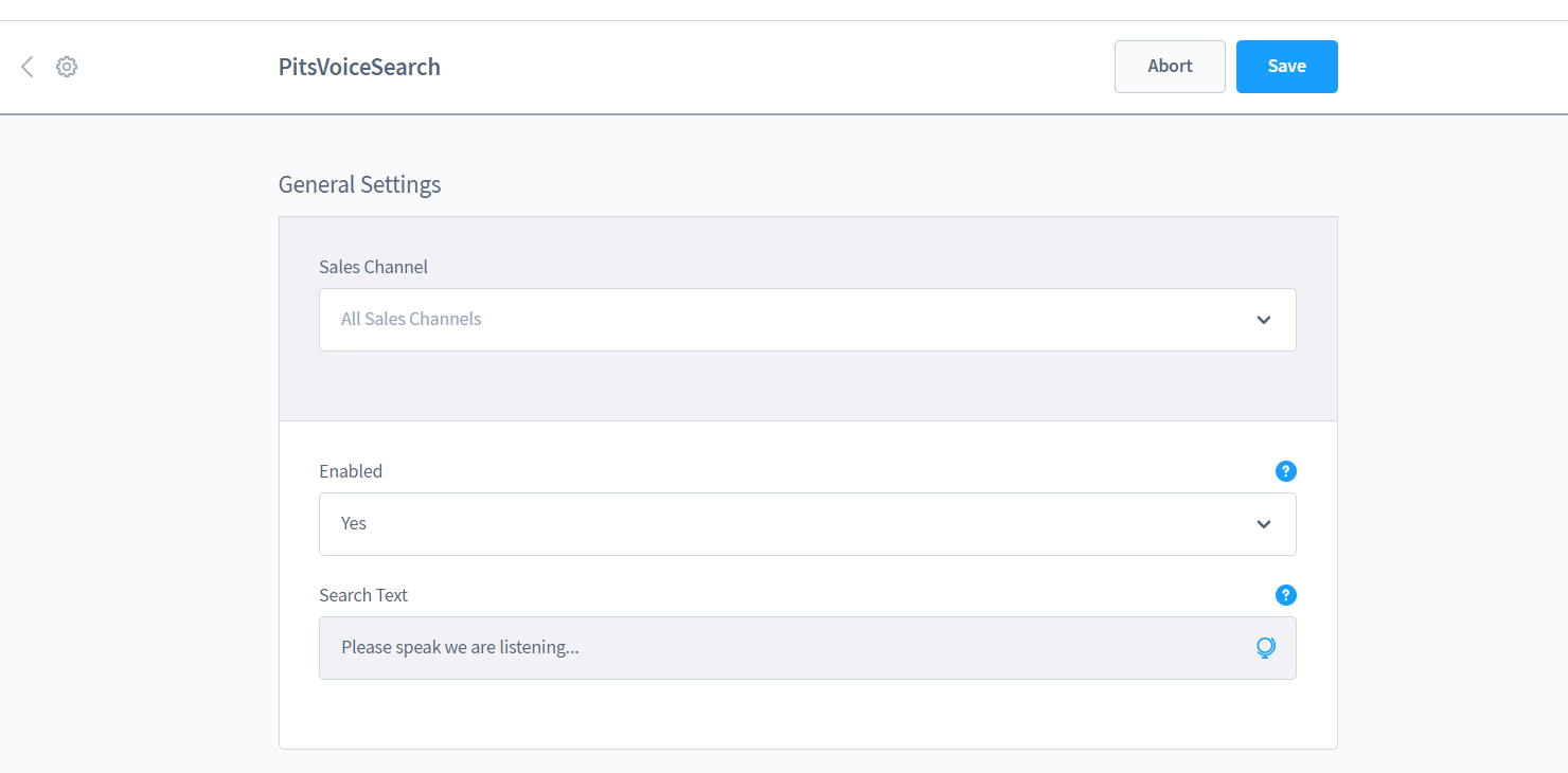 Voice Search Extension based on Speech recognition for  Shopware