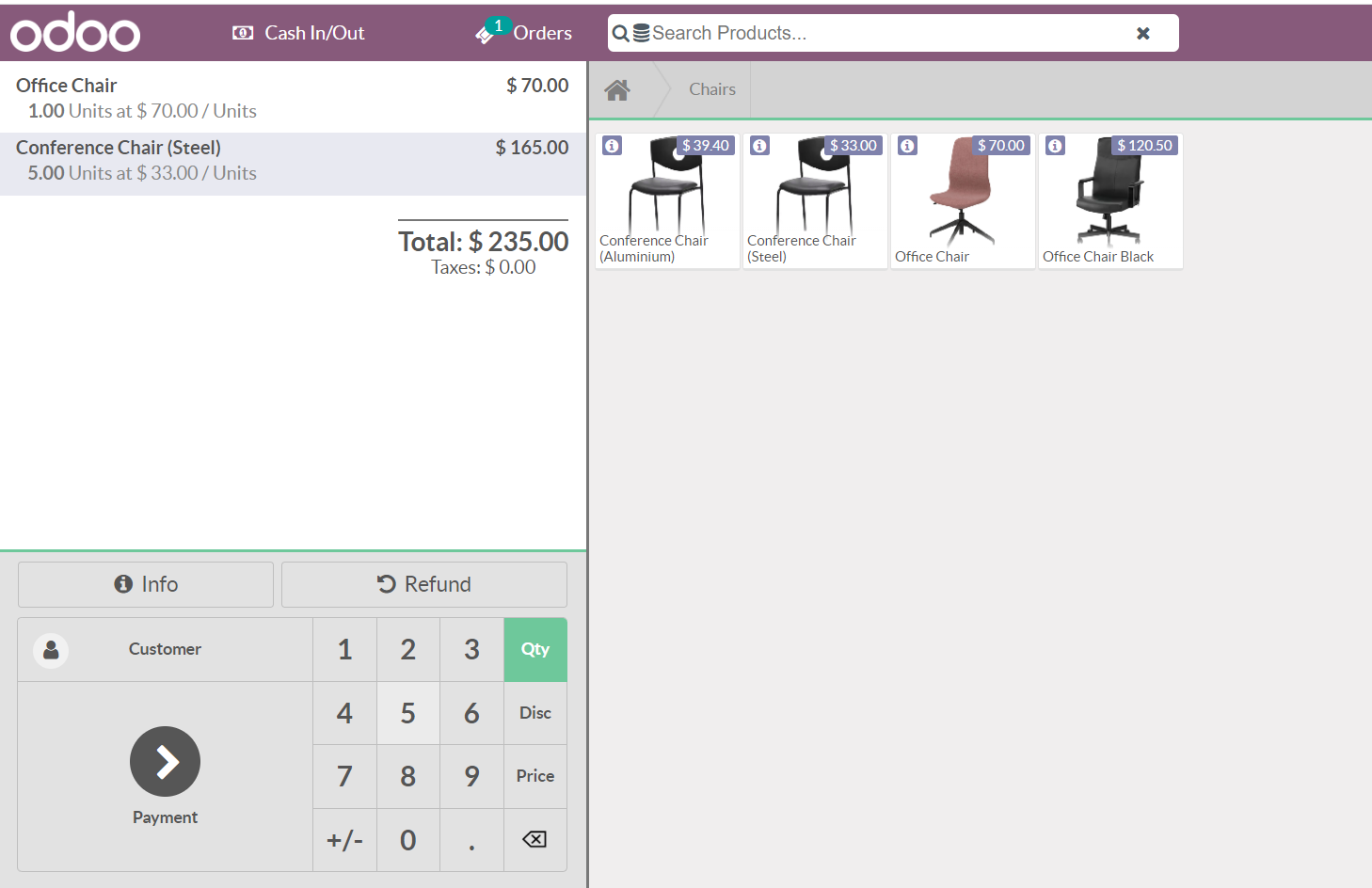 Odoo POS Inventory Report
