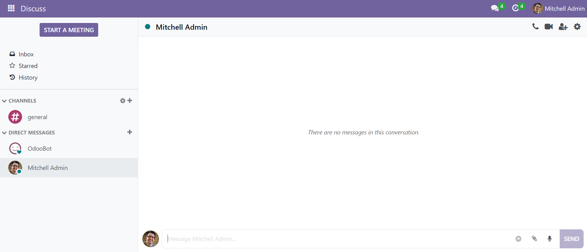 Odoo Voice to Text Chatter