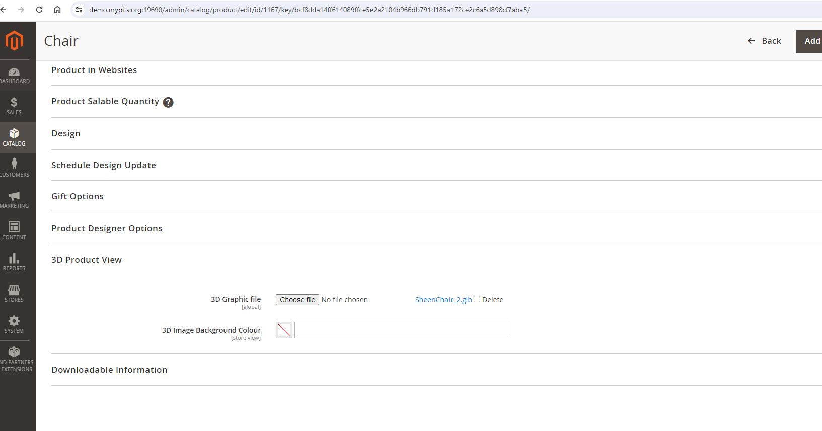 3D Product View with Color Variant Extension for Magento 2