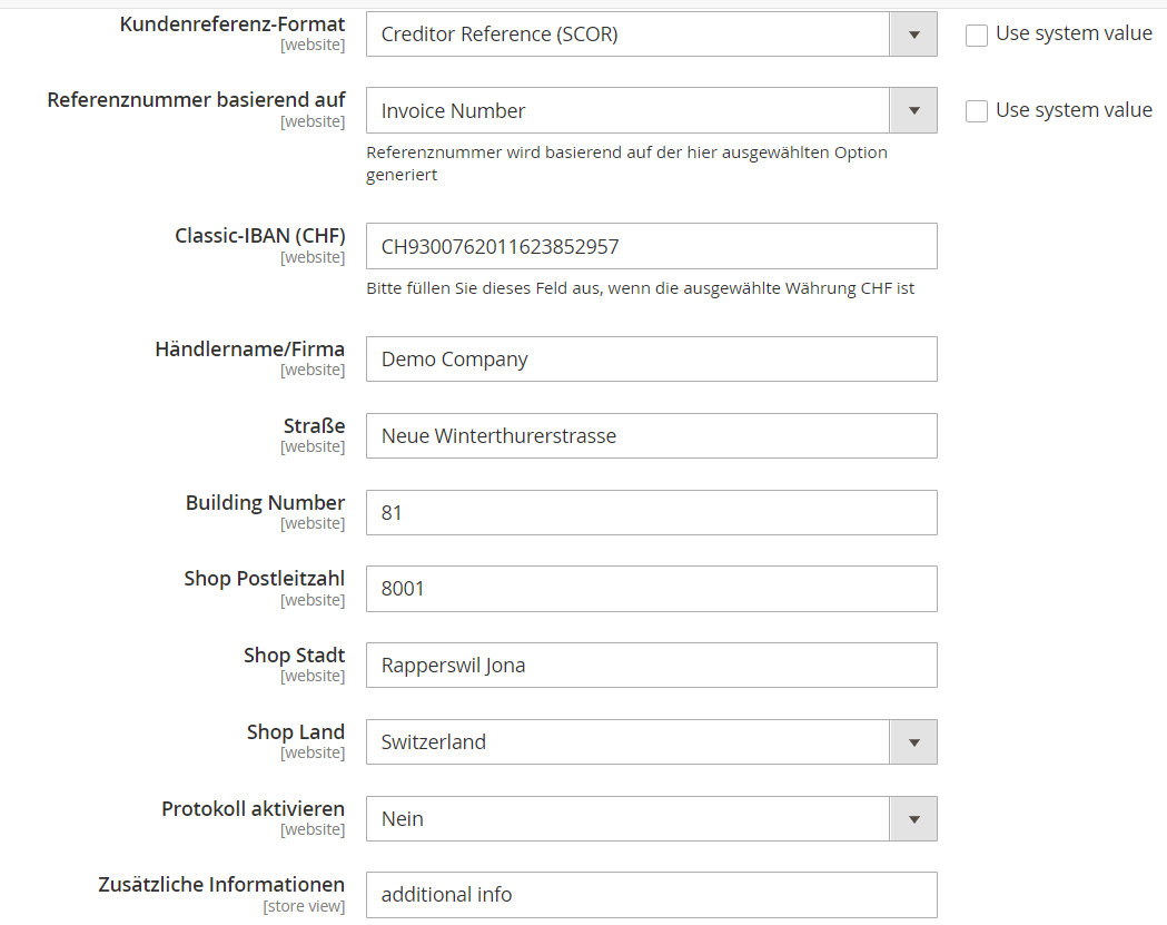 Magento 2 QR-Rechnung Schweiz