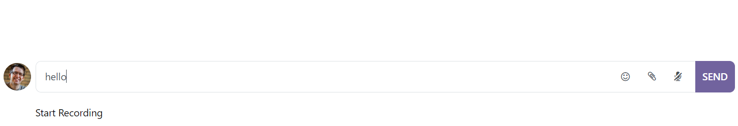 Odoo Voice to Text Chatter