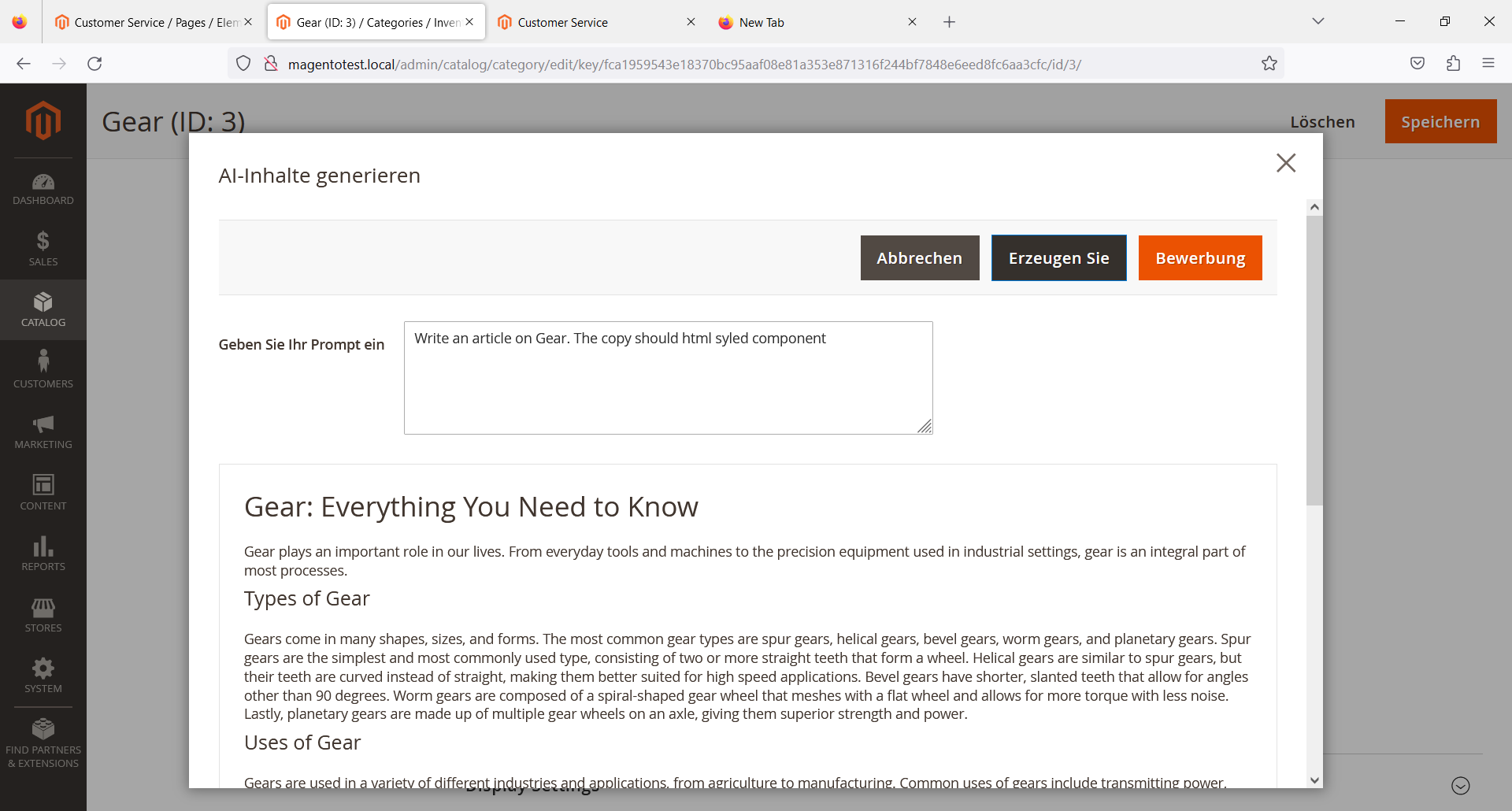 ChatGPT AI Product Content Generator for Magento 2