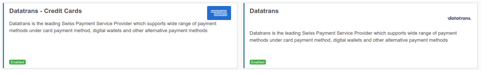 Odoo Datatrans Payment Provider
