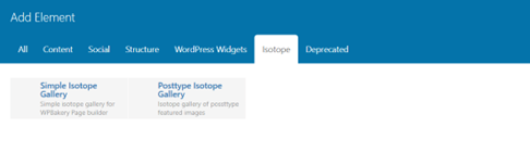 WPBakery Isotope Addon