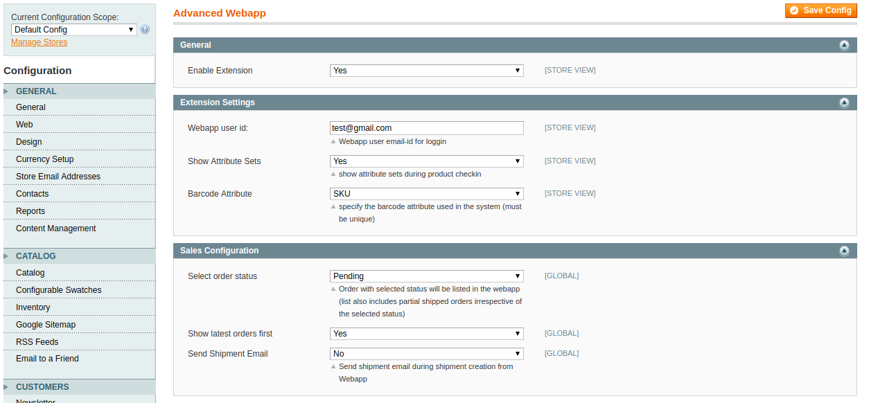 Magento 1 Advanced WebApp