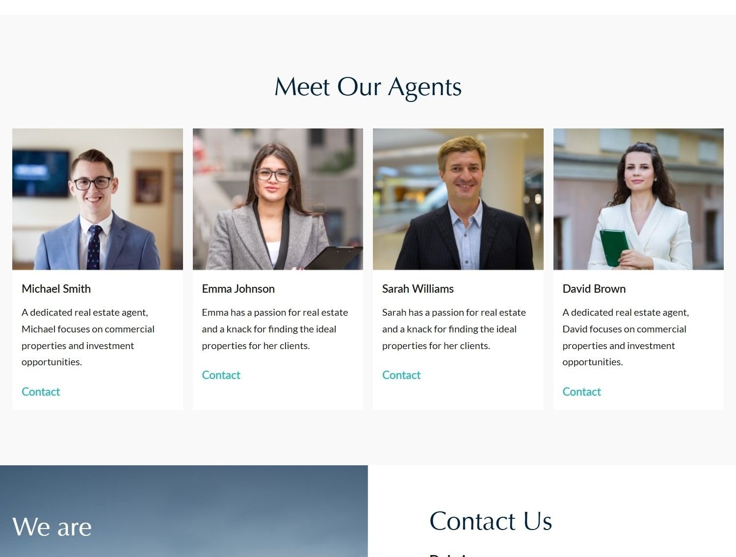 feature-rich real estate website agents