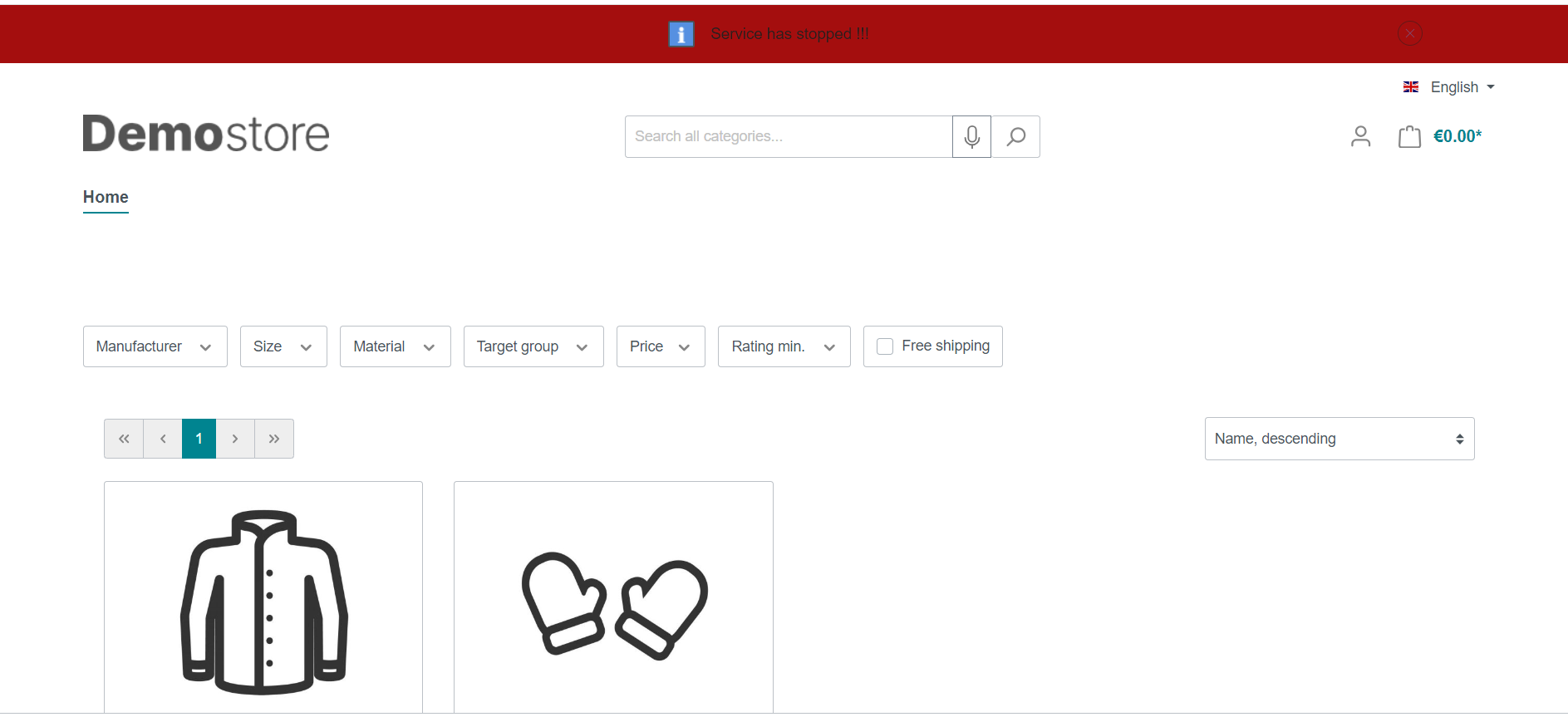 Information Message Banner for Shopware