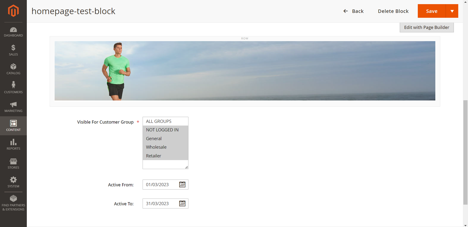 CMS Block Rules Extension for Magento 2