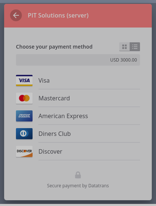 Odoo Datatrans Payment Provider