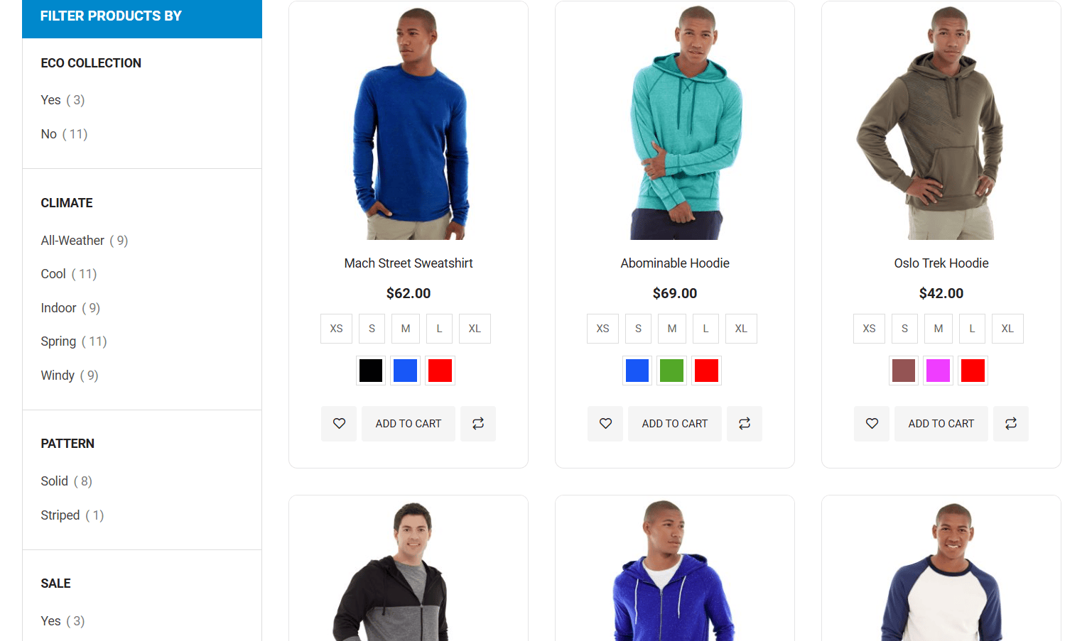 ecommerce store magento2 listing page products