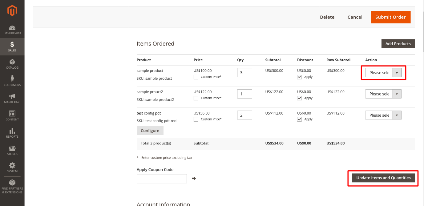 Edit Order for Magento2