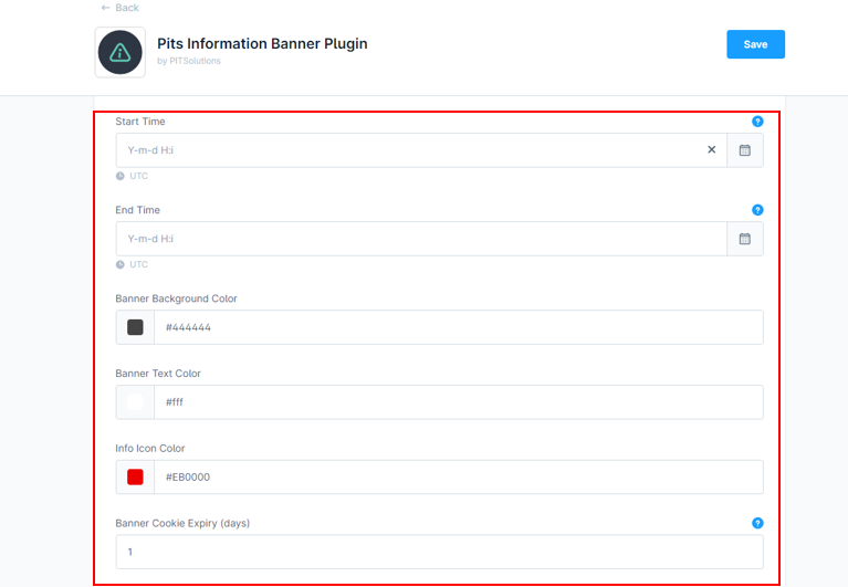 Information Message Banner for Shopware