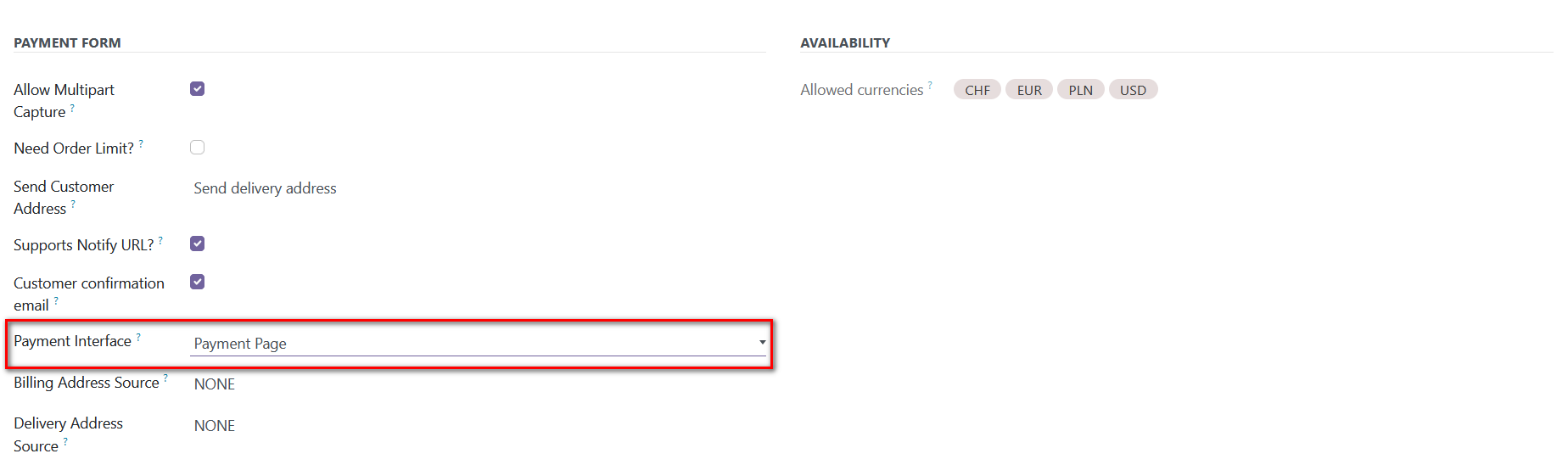 Odoo Saferpay Payment Provider Plugin