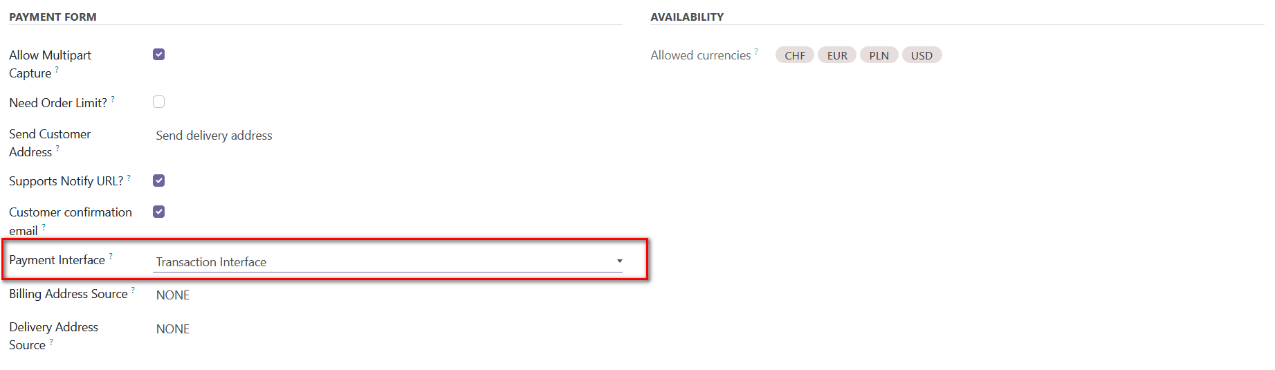Odoo Saferpay Payment Provider Plugin