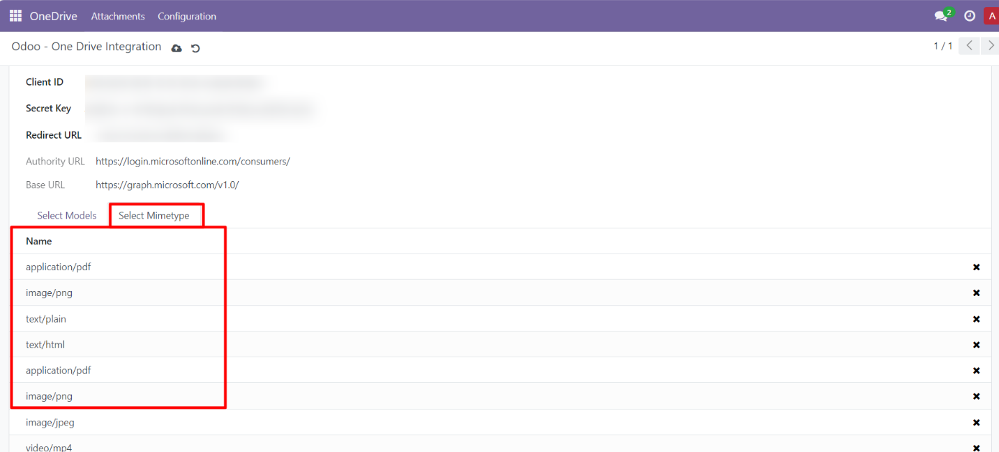 Odoo - OneDrive Integration