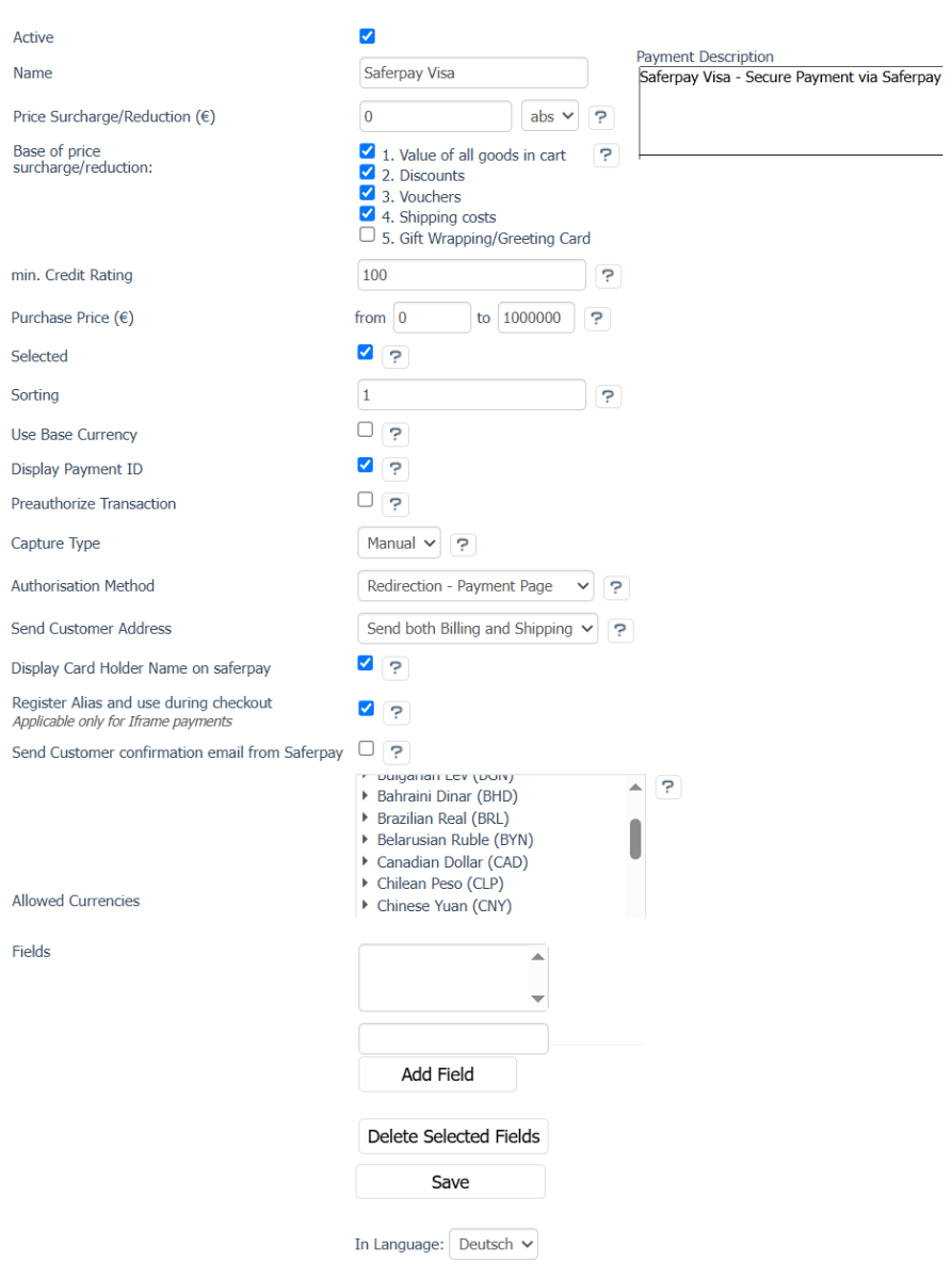 OXID eShop Saferpay Payment Plugin