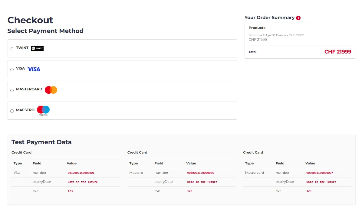 Pimcore Saferpay Zahlungsanbieter