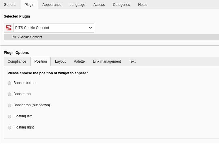 Typo3 PITS Cookie Consent