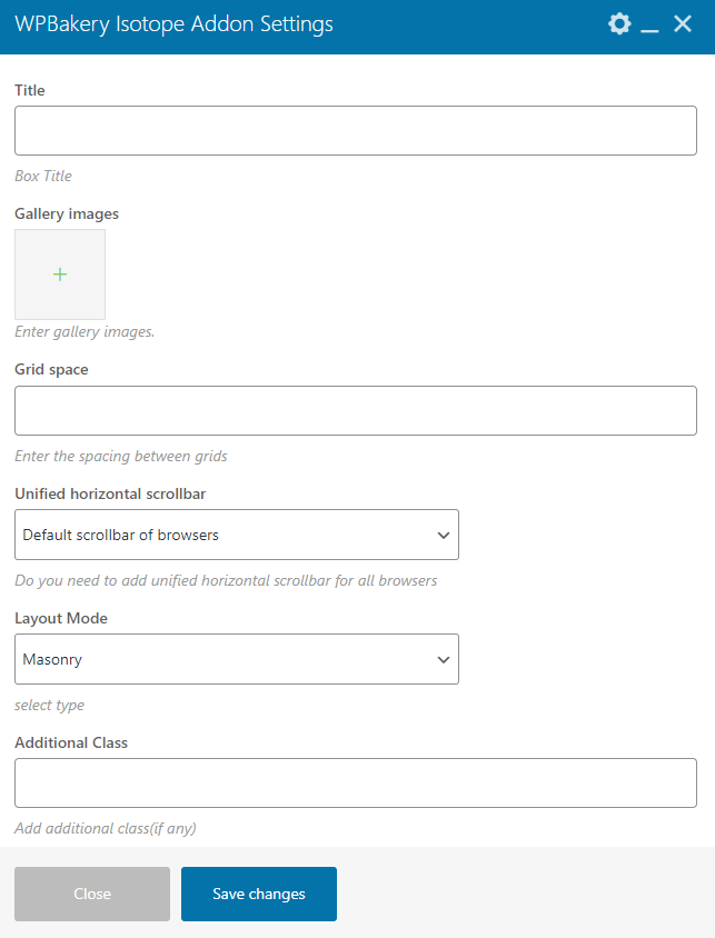 WPBakery Isotope Addon