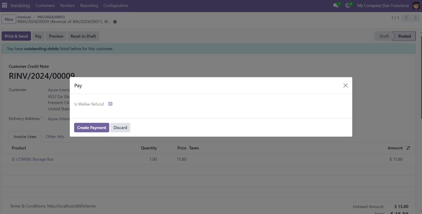 Odoo wallee Payment Provider