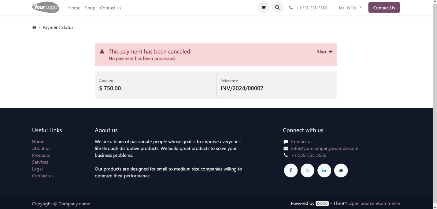 Odoo wallee Payment Provider