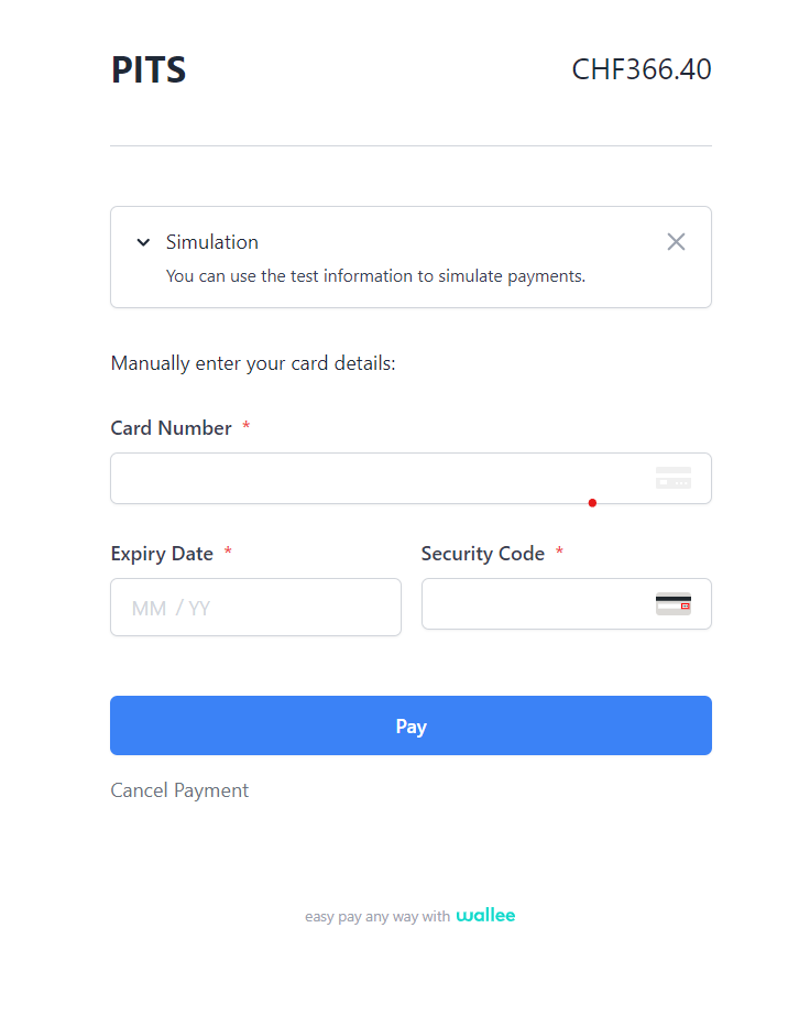 Odoo wallee Payment Provider