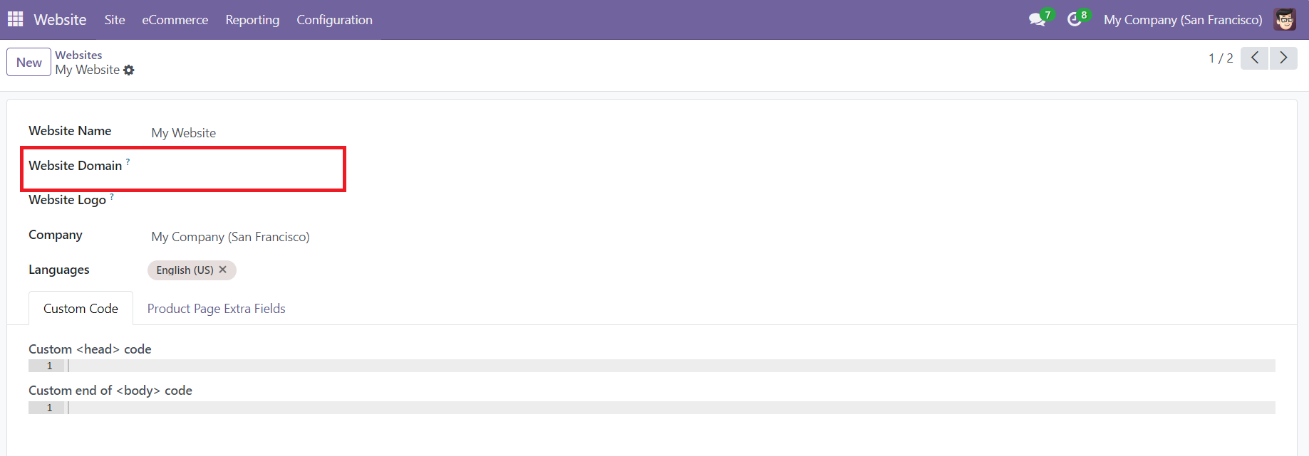 Odoo wallee Payment Provider