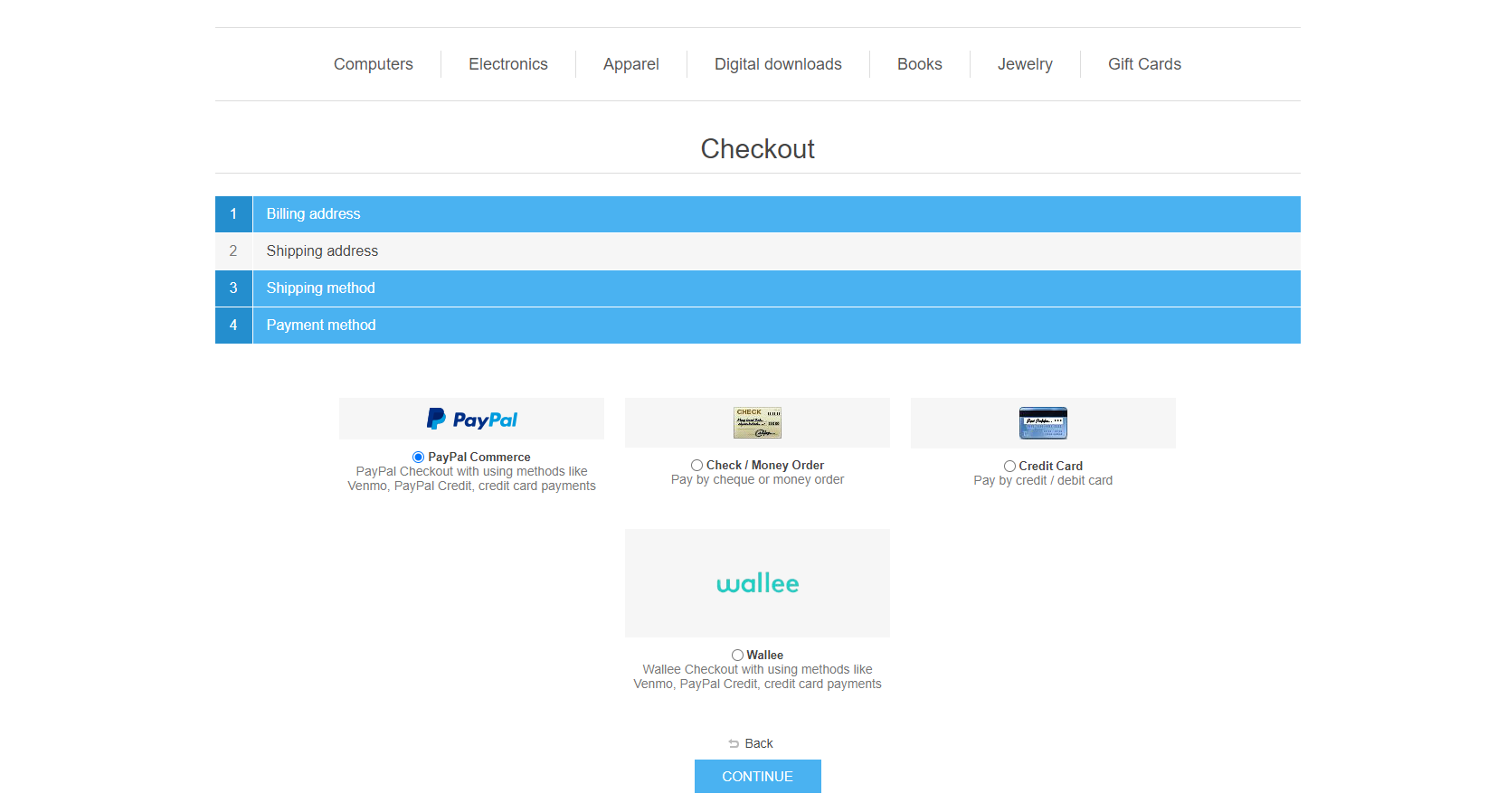 wallee Payment Gateway for nopCommerce
