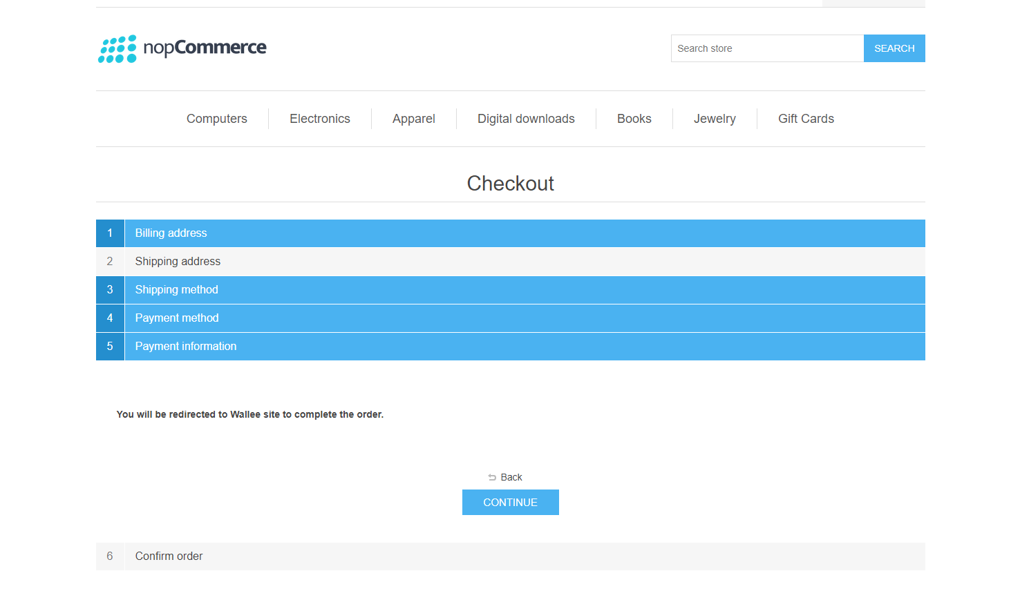 wallee Payment Gateway for nopCommerce