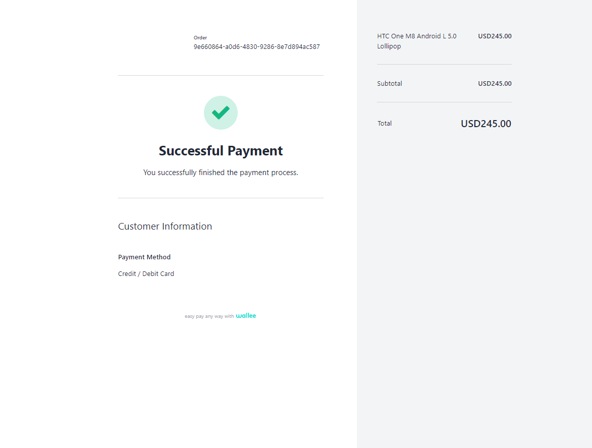 wallee Payment Gateway for nopCommerce