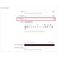 Magento 2 Wartungsmeldung Banner