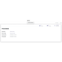 Odoo POS Inventory Report