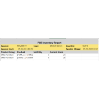 Odoo POS Inventory Report