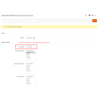 Payment Restriction based on Customer Group Magento 2 Extension