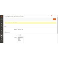 Shipping Methods By Customer Group Extension for Magento 2