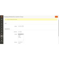 Shipping Methods By Customer Group Extension for Magento 2
